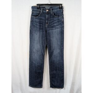 Ariat Denim Ultra High Rise Relaxed Straight Jeans Women's Size 28R